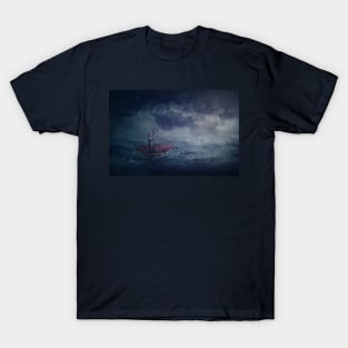 sailing on umbrella boat T-Shirt